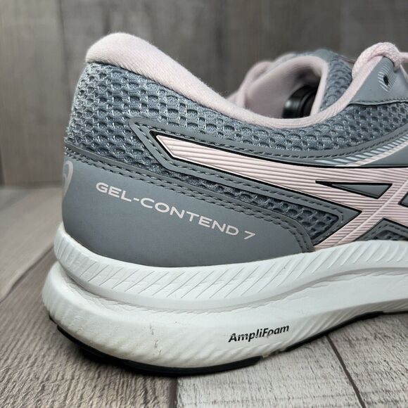 Asics Gel Contend 7 Women's Running Shoes Sneaker Gray Pink Size 11 1012A911 - Picture 11 of 16